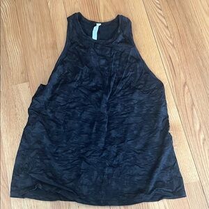 Lululemon black and grey camo‎ stripe tank open back